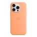 Чохол до мобільного телефона Apple iPhone 15 Pro Silicone Case with MagSafe Orange Sorbet (MT1H3ZM/A)