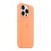 Чохол до мобільного телефона Apple iPhone 15 Pro Silicone Case with MagSafe Orange Sorbet (MT1H3ZM/A)