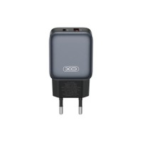 Зарядний пристрій XO L154 USB-C PD20W + USB-A QC3.0 Black (L154.black)