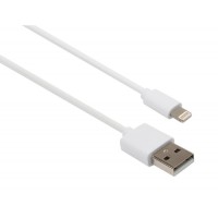 Дата кабель USB 2.0 AM to Lightning PVC 1m white Vinga (VCPDCL1W)