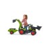 Веломобіль Falk CLAAS Arion трактор на педалях з причепом Зелена (3016202040147) (2040N)