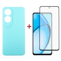 Чохол до мобільного телефона Dengos Oppo A60 Soft + glass Ice Blue (DG-KM-105)