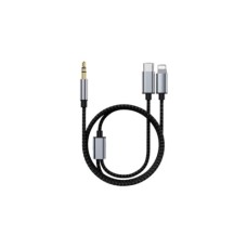Кабель мультимедійний 3.5mm M to USB-C + Lightning 1.15m XoKo (XK-MH-232)