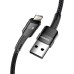 Дата кабель USB 2.0 AM to Lightning 2.0m 2.4A black Essager (EXCL-XCA01)