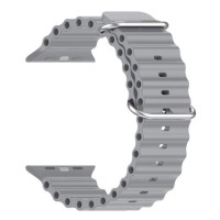 Ремінець до смарт-годинника Armorstandart Ocean Band для Apple Watch 49/46/45/44/42 (Series 1-3) Cloudy Grey (ARM85141)
