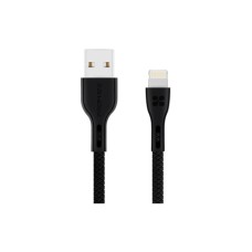 Дата кабель USB 2.0 AM to Lightning 1.2m 2A PowerBeam-i black Promate (powerbeam-i.black)