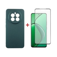 Чохол до мобільного телефона Dengos Realme 12 4G/5G Soft+glass Green (DG-KM-184)