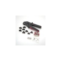 Затискач для клем CINLINELE Black-red + насадки 06 -0.5-6mm2, 02С -0.5-2.5mm2, 06WF -0.25-16mm2, 48B -0.5-2.5mm2 (Cinlin-2549)