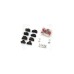 Затискач для клем CINLINELE Black-red + насадки 06 -0.5-6mm2, 02С -0.5-2.5mm2, 06WF -0.25-16mm2, 48B -0.5-2.5mm2 (Cinlin-2549)