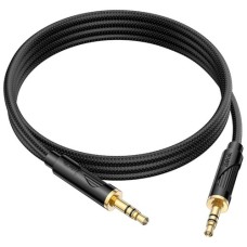 Кабель мультимедійний 3.5mm M to 3.5mm M 1.0m Black HOCO (6942007625463)