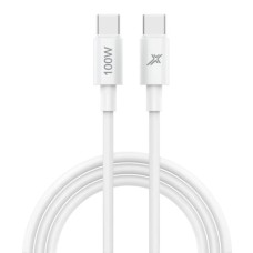 Дата кабель USB-C to USB-C 1.0m 100W white Grand-X (CC-100W)