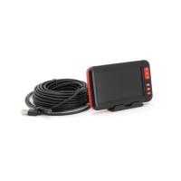 Інспекційна камера Voltronic міні камера 8 mm, LCD дисплей-4.3 дюйми, підсвічування 8 світлодіодів, довжина кабелю 10м (YT-En-2SW+W)
