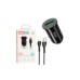 Зарядний пристрій XO USB QC3.0 18W + cable USB to Lightning black (TZ12-L-BK)