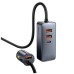 Зарядний пристрій Baseus 2xUSB + Share Together Cigarette Lighter 120W gray (CCBT-D0G)