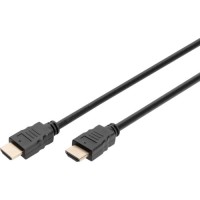 Кабель мультимедійний HDMI M to HDMI M 2.0m 4K60Hz w/Ethernet black Digitus (DB-330123-020-S)