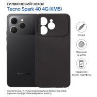 Чохол до мобільного телефона BeCover Tecno Spark 40 4G (KM5) Black (715061)