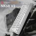 Клавіатура Ajazz NacodeX NK68 V2 Red Switch LED USB UA White (NK68-V2-R-S-W)
