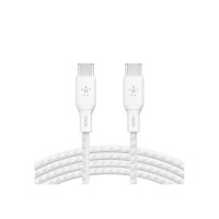 Дата кабель USB-C to USB-C 2.0m 100W white Belkin (CAB014BT2MWH)