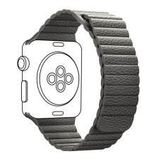 Ремінець до смарт-годинника Armorstandart Leather Loop для Apple Watch 42 (Series 11-10)/41/40/38 Grey (ARM48654)