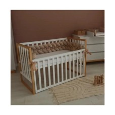 Ліжечко Angelo Люкс-12 біло-мокко (12018)