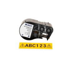 Стрічка для принтера етикеток Brady M4C-1000-595-YL-BK, всепогодні, безперервна стрічка, 25.40 mm × 7.62 m, black on yellow, вініл (170834)