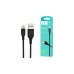 Дата кабель USB 2.0 AM to Micro 5P 1.0m 2.4A silicone black Denmen (DM-D01V-BK)