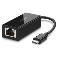 Перехідник USB-C 3.1 to RJ45 1000Mbps black Ugreen (50307)