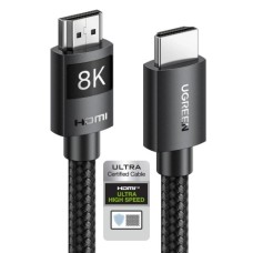 Кабель мультимедійний HDMI M to HDMI M 10.0m 8K60Hz 48Gbps braided Ugreen (95966)