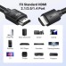Кабель мультимедійний HDMI M to HDMI M 10.0m 8K60Hz 48Gbps braided Ugreen (95966)