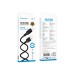 Дата кабель USB 2.0 AM to Micro 5P 2.0m Lenny silicone BX113 black BOROFONE (6941991115493)
