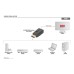 Адаптер HDMI EDID Emulator 4K60Hz Clone Function black Digitus (DA-70466)
