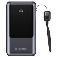 Батарея універсальна ColorWay 20 000 mAh Urban PD/22.5W, QC/4.0, Gray (CW-PB200LP03GR)