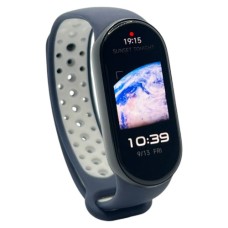 Ремінець до фітнес браслета BeCover Vents Style для Xiaomi Mi Smart Band 9 Blue-White (711987)