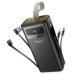 Батарея універсальна HOCO 30000mAh Plentiful 22.5W, built-in cables, LED, Black (DB58 / 715030)