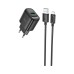Зарядний пристрій HOCO C140A Smart USB QC3.0 + USB to cable Micro Black (6942007627801)