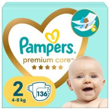 Підгузки Pampers Premium Care Розмір 2 (4-8 кг) 136 шт (8006540855812)