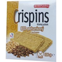 Хлібці дитячі Extrudo Crispins Органічні з гречкою та кіноа 100 г (27770-1704)