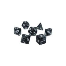 Набір кубиків для настільних ігор Games 7 Days Pearl 7 Dice Set - Black (g7dpearl02)