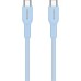 Дата кабель USB-C to USB-C 1.0m OnWire 60CL C-C 60W COLOR Braided 1m Light Blue Canyon (CND-CCAP60AB10LBL)