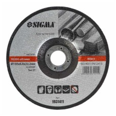 Круг зачистний Sigma по металу 150×6.0×22.2мм, 10200об/хв (1931411)