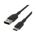 Дата кабель USB 2.0 AM to USB-C 1.0m PVC black Belkin (CAB001BT1MBK)