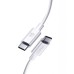 Дата кабель USB-C to USB-C 1.0m 3A White T-Phox (T-CC834)