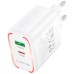 Зарядний пристрій BOROFONE BA89A Destello 1xUSB-C PD30W + 1xUSB QC3.0 White (6941991119361)