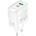 Зарядний пристрій BOROFONE BA89A Destello 1xUSB-C PD30W + 1xUSB QC3.0 White (6941991119361)