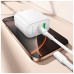 Зарядний пристрій BOROFONE BA89A Destello 1xUSB-C PD30W + 1xUSB QC3.0 White (6941991119361)