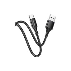 Дата кабель USB 2.0 AM to USB-C 1.0m 2.4A black BOROFONE (6931474745835)