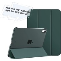 Чохол до планшета BeCover Tri Fold Hard Apple iPad 10.9" (2022/2024)/iPad (А16) 2025 11" Dark Green (713319)