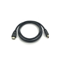 Кабель мультимедійний HDMI to HDMI 0.8m v1.4, OD-7.5mm Merlion (YT-HDMI(M)/(M)HS-0.8m)