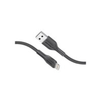Дата кабель USB 2.0 AM to Lightning 2.0m 2A black Promate (xcord-ai200.black)