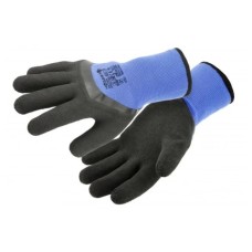 Захисні рукавиці Hoegert ZICHER HT5K768-10 утеплені з спіненим латексом темно-сині, 10 (HT5K768-10)